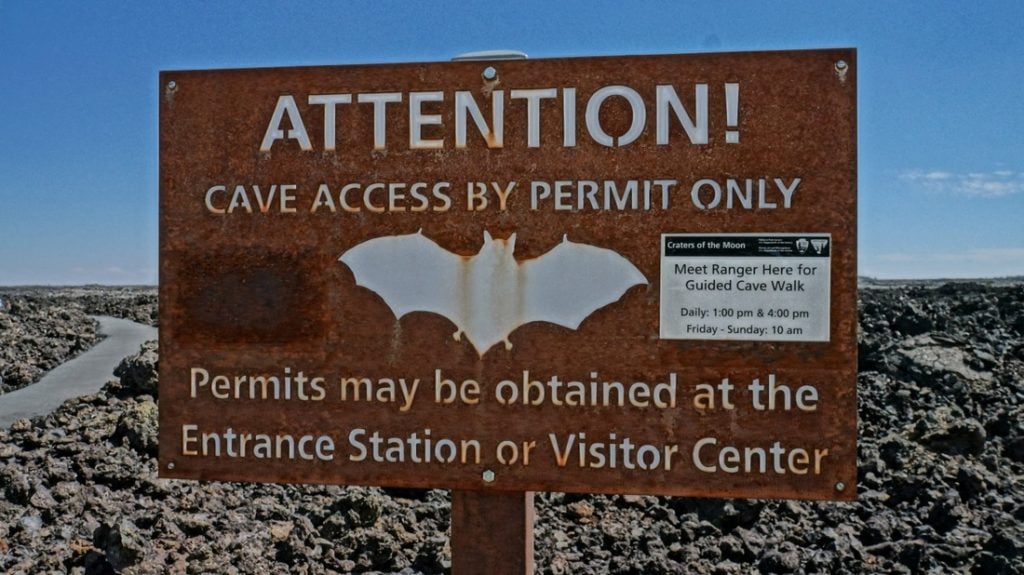 cave access by permit only