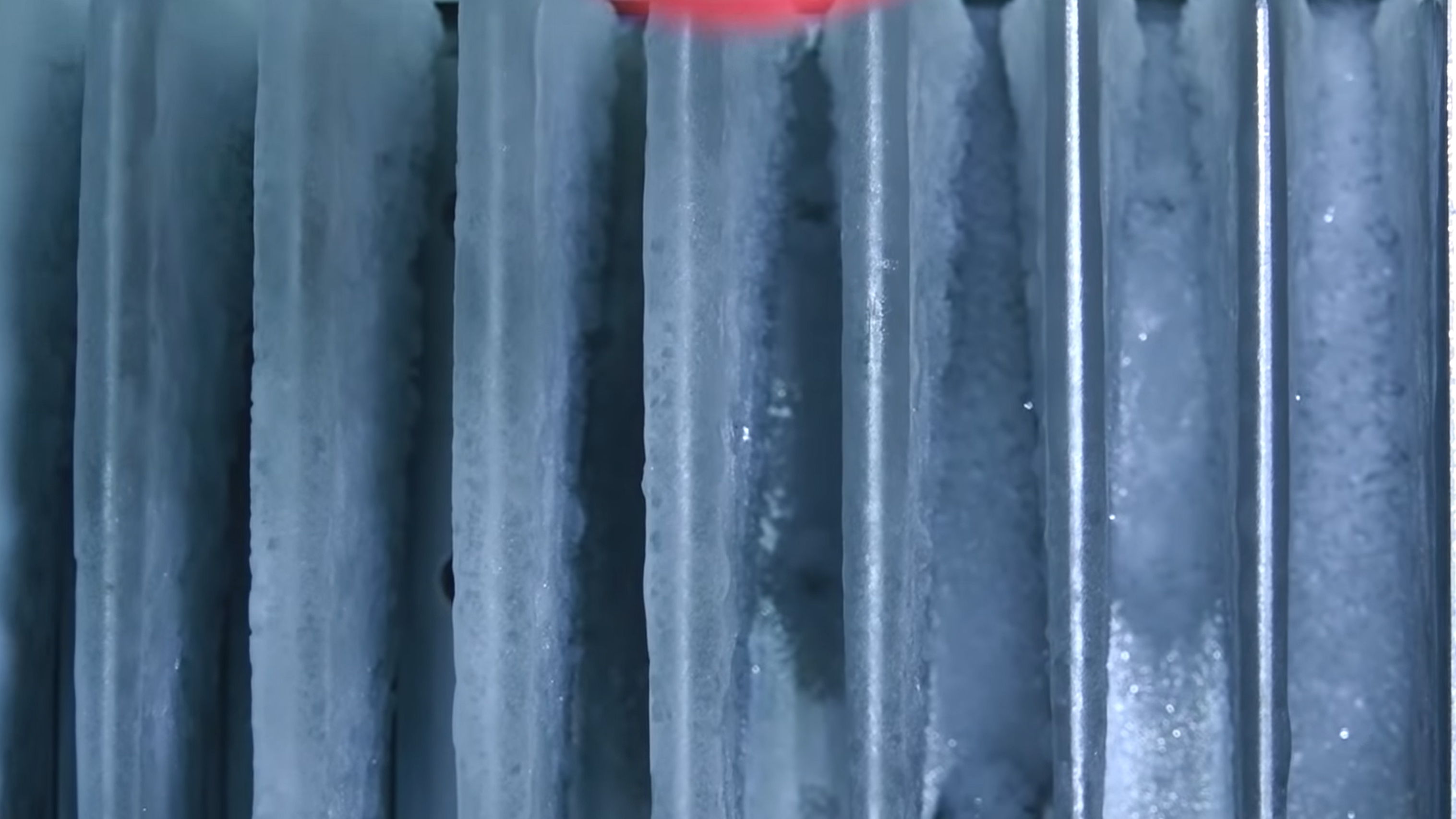 Ice on RV fridge fins