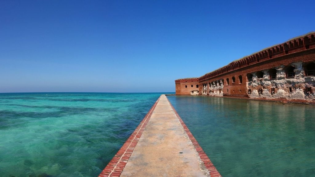 fort jefferson on dry tortugas national park in florida