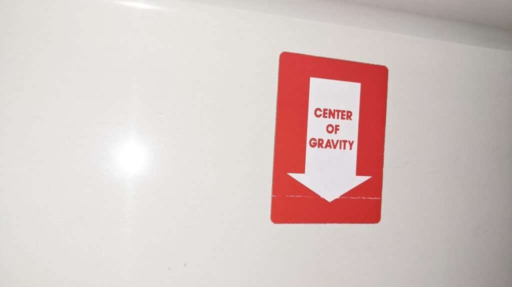 center of gravity Sticker 