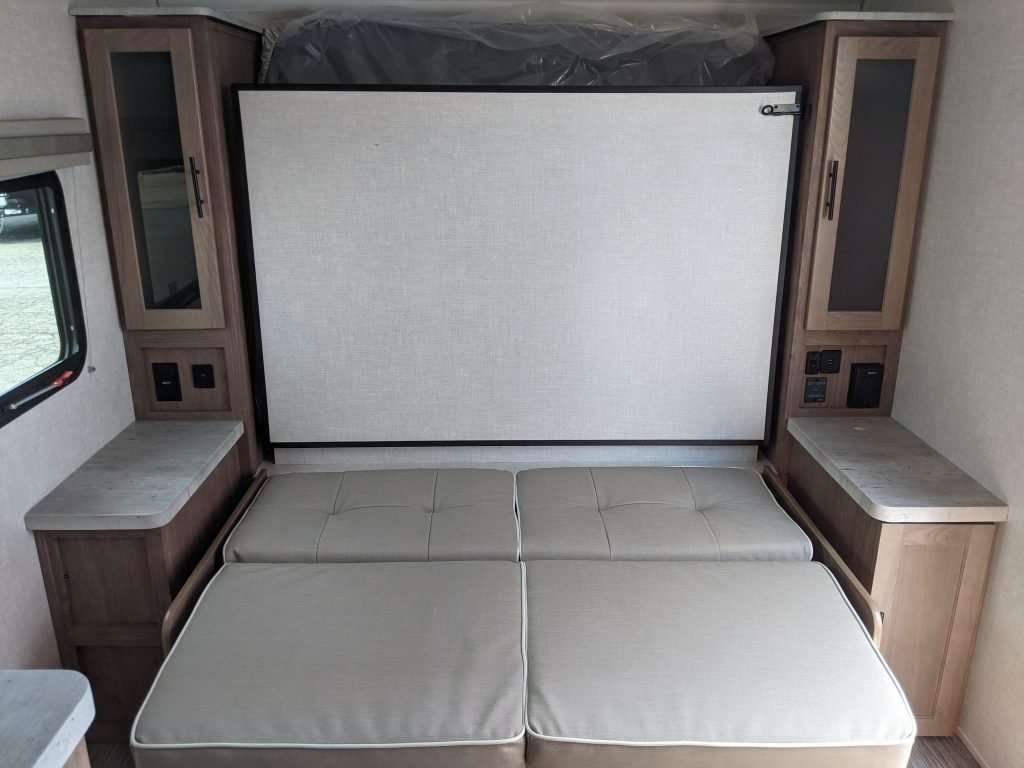 Rv murphy bed up position