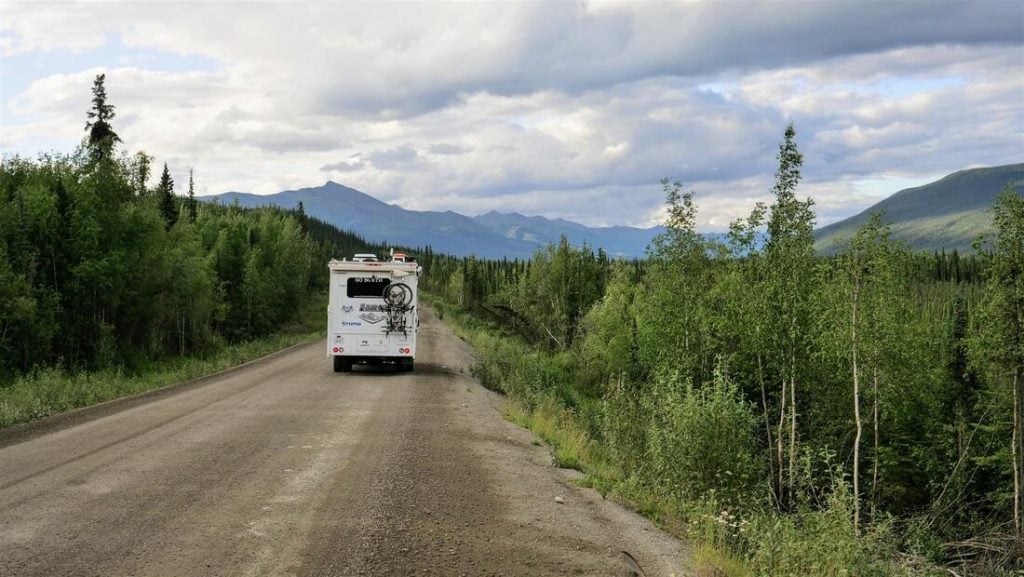 Driving the Dempster Highway in the summer