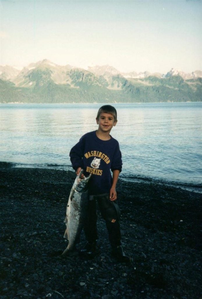 tom salmon fishing as a kid in alaska